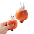 thumbnail image 2 of 1/2/4PCS Easter Carrot Rabbit Toys, Rabbit Squeezeing Toys for Adults Stress, Carrot Rabbit Funny Novelty PopUp Toy for Easter BasketStuffers, 2 of 9