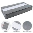 thumbnail image 3 of 2pcs Under Bed Storage Bag With Zips Foldable Thick Breathable Underbed Clothes Storage Bags, 3 of 5