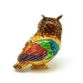 thumbnail image 5 of Vintage Jewelry Box Small Enamel Hinged Trinket Box Owl Shape Jewelry Storage Box Jewelry Holder Earrings Ring Box for for Women Girls Wedding Birthday Gift, 5 of 6