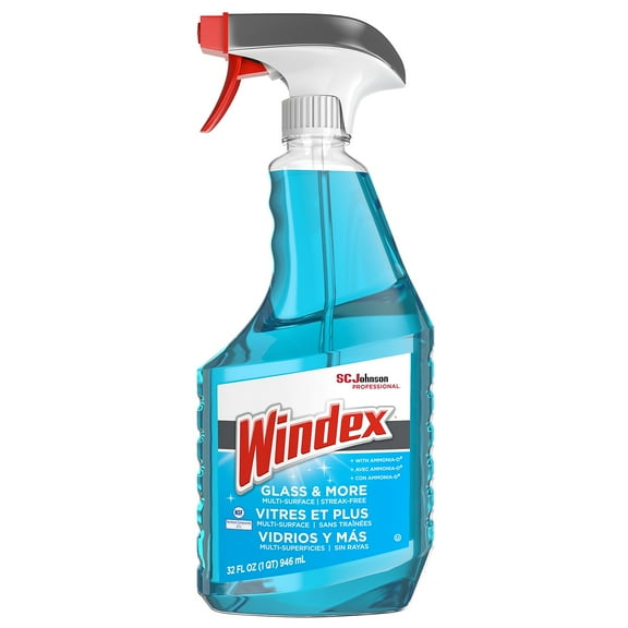 WINDEX Glass Cleaner, 32 oz, Blue