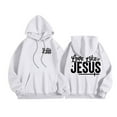 thumbnail image 2 of Christian Hoodies for Men 2025 Love Like Jesus Hoodie Hooded Sweatshirt with Pockets Pullover Hoodie Mens Hoodies, 2 of 7
