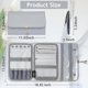 thumbnail image 2 of Travel Organizer For Women, Tangle Free Portable Leather Jewelry Storage Roll Bag Envelope, 2 of 5
