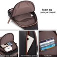 thumbnail image 4 of Bolso bandolera CLUCI de piel para mujer, viajes y senderismo, 4 of 8