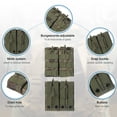 thumbnail image 3 of Uxcell Outdoor Multipurpose Open Top Double Pouch for Outdoor Activities Green, 3 of 6