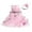 R307-Pink, variant on Toddler Girls Dresses Floral Elegant Bowknot Flower Girl Dress Princess Birthday Party Gown Wedding Pageant Dresses With Headwear Cute Cartoon Dress