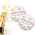 thumbnail image 6 of Pop It When She Pops Butterfly Tags  30 pk, 2.5 Pink Floral Butterfly Labels for Champagne Bottles Pink Bubbly Labels for Mini Bottles Baby Shower Favor, 6 of 6