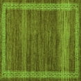 thumbnail image 1 of Ahgly Company Indoor Square Abstract Green Modern Area Rugs, 7' Square, 1 of 4