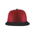 thumbnail image 2 of Top Headwear Flat Bill Adjustable Snapback Cap - Red/Black, 2 of 2