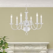 Livex Lighting Williamsburgh Chandelier in White