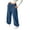 Blue, variant on Kids Jogger Sweatpants Toddler Boys Girls Baggy Wide Leg Sweat Track Pants Casual Elastic Waist Joggers Y2k Drawstring Pants