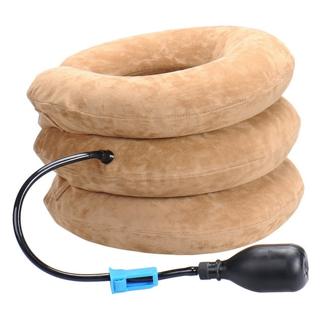 ITFABS Souple Gonflable U Forme Oreiller Dos Soutien de Traction du Cou