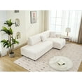 thumbnail image 6 of Beige Lamb Wool Sectional With A Spacious 3 Chaise Experience In - 3 Seat, Comfortable Style, 6 of 6
