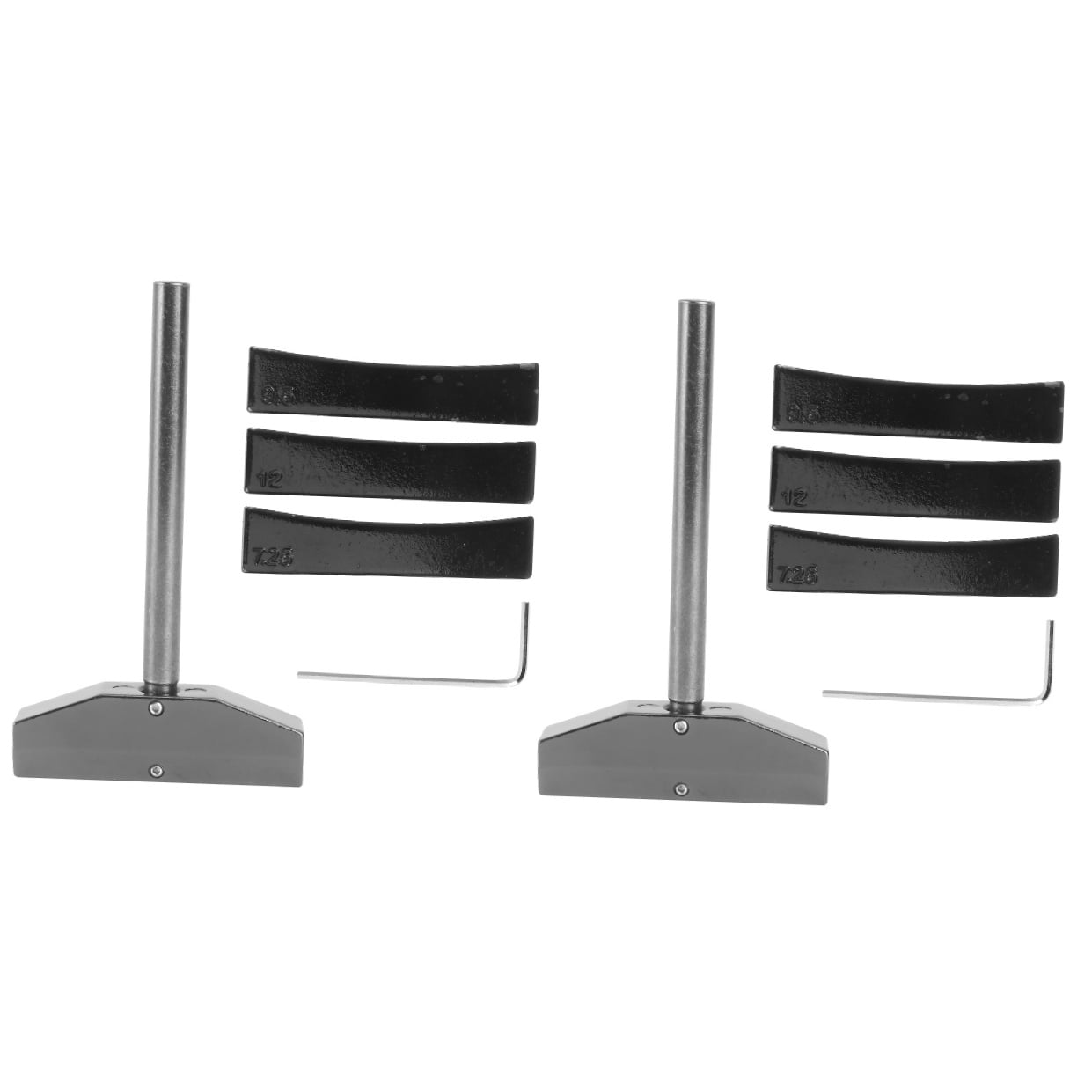 2 Sets Musical Instrument Parts Fret Press Caul Frets Black