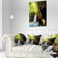 thumbnail image 3 of Designart Tiger Watching Waterfall - Landscape Photography Throw Pillow - 12x20, 3 of 5