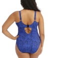 thumbnail image 2 of Elomi Pebble Cove Plunge Non Wire One Piece Swimsuit (ES801143),38 G/GG,Blue, 2 of 5