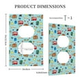 thumbnail image 3 of Disketp Travel1 Decorative Light Switch or Outlet Wall Plate with Safety Cover-Style S, 3 of 6