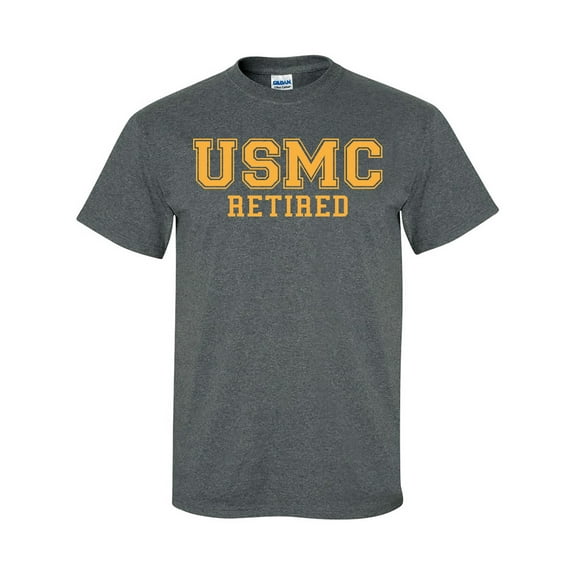 USMC Retired GOLD Logo Short Sleeve T-Shirt
