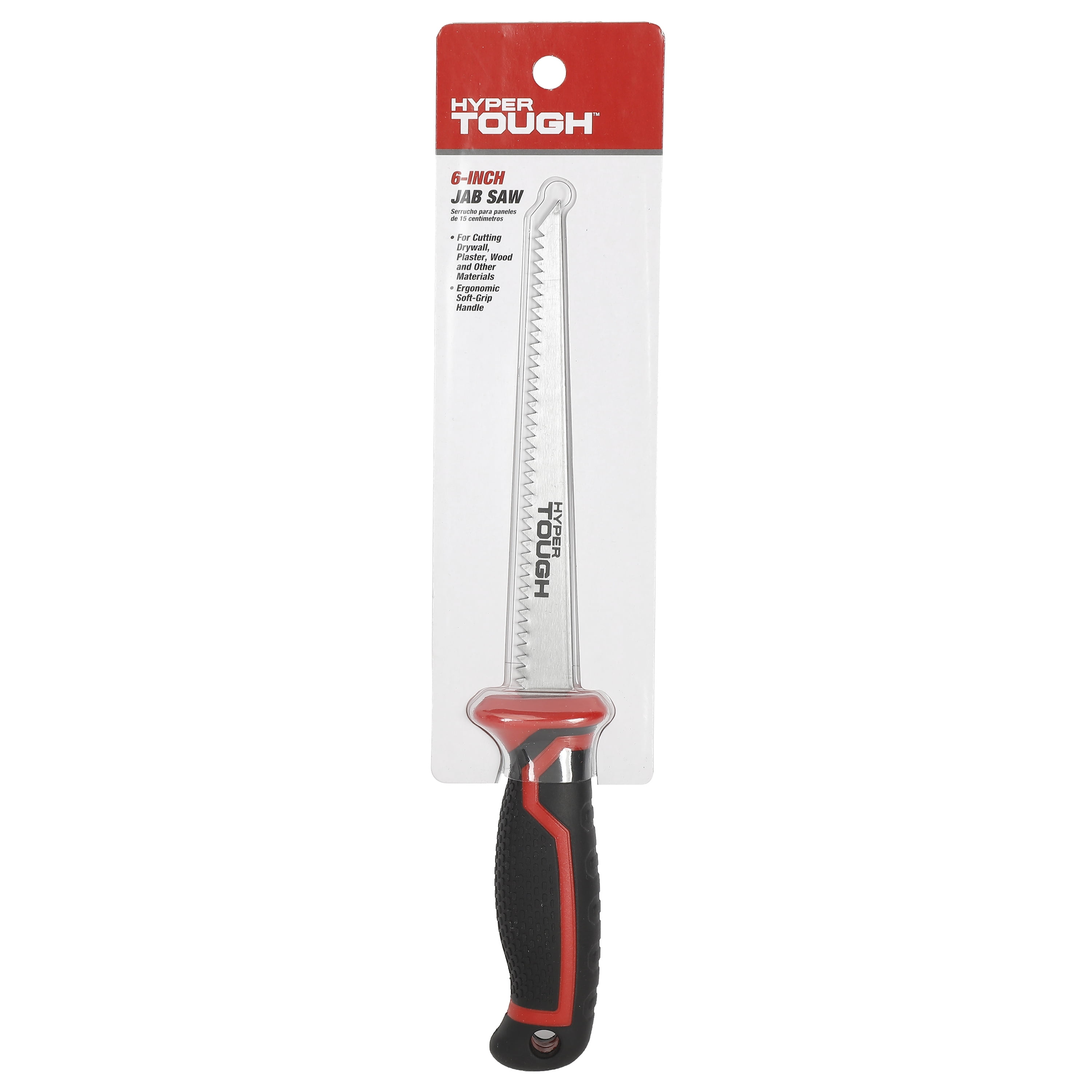 Hyper Tough Drywall Jab Saw, 6-inch Carbon Steel Blade, Comfort