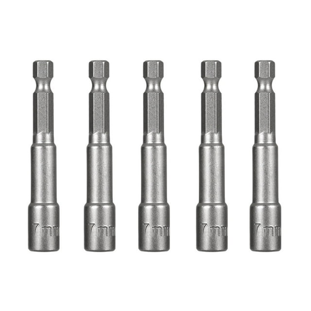 5 Pcs Tournevis Hexagonal Électrique Pneumatique pour Atelier de Menuiserie 7x65mm