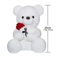 thumbnail image 2 of Jkerther Teddy Bear,Soft Plush Toys with Rose Cute Stuffed Animal Toy Pillow Valentines Day Gifts for Girlfriend, 2 of 6