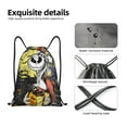 thumbnail image 4 of Goofa The Nightmare Before Christmas Print Drawstring Backpack Bag Sport Gym Sackpack Cinch Bags Drawstring Bags Draw String Sport Bag-Small, 4 of 6