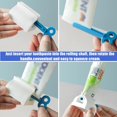 thumbnail image 2 of TORUBIA 6 Pieces Toothpaste Squeezer Rolling Tube Toothpaste Seat Holder Stand Rotate Toothpaste Dispenser for Bathroom-Red & Blue & Green, 2 of 8