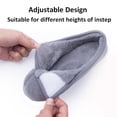 thumbnail image 2 of Women's Memory Foam Diabetic Slippers Arthritis Edema Adjustable Comfortable House Shoes Closed Toe, Gray 7, 2 of 6