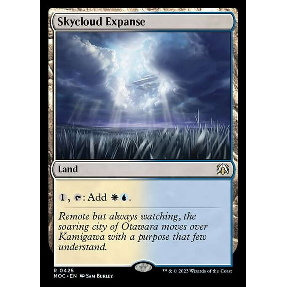 MtG March of the Machine Commander Rare Skycloud Expanse #425