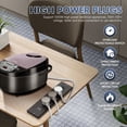 thumbnail image 5 of HITRENDS Surge Protector Flat Extension Cord, 6ft, Mountable Recessed Power Strip, Black, 5 of 7
