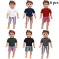 thumbnail image 2 of Kit de Vêtements de Poupée Décontracté Mignon Simple 18in Poupée Dressing Ensemble de Poupées Tenues d'Été, 2 of 10