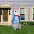 thumbnail image 4 of 7' Gemmy Airblown Inflatable Dapper Easter Bunny w/ Easter Egg Yard Decoration 440803, 4 of 4
