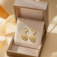 thumbnail image 6 of DESIGNICE 2Pcs Summer Earrings,Tough Texture Seashell Earrings,Alloy Material Summer Earrings for Women,Small Stud Earrings for Women for Seaside Vacation,Style3, 6 of 7
