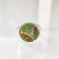 thumbnail image 2 of Green Copper Turquoise Mens Ring, Natural Green Copper Turquoise, Silver Jewelry, 925 Silver Ring, Birthday Gift, Heavy Mens Ring, Plain Solid Boyfriend Ring, Christmas, Simple Mens Signet Ring, 2 of 8