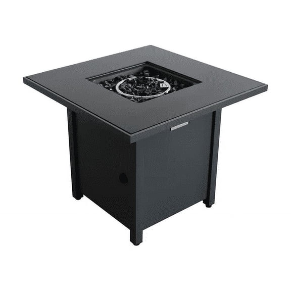 Tabletop Heater, 30" Powdercoated Metal Fire Pit, Grey Patio Heater,Steel Outdoor Heater For Deck, Garden & Outdoor Heating