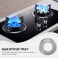 thumbnail image 4 of YOSADIER Stainless Steel Gas Stove Drip Tray Universal Round Burner Pan for Home Kitchen Range Accessories, 4 of 8