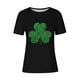 thumbnail image 4 of Mujeres Manga Corta de Verano Tops Impreso Sudadera Casual, Cuello Redondo Blusa Ligera para la Primavera Y el Verano, 4 of 4