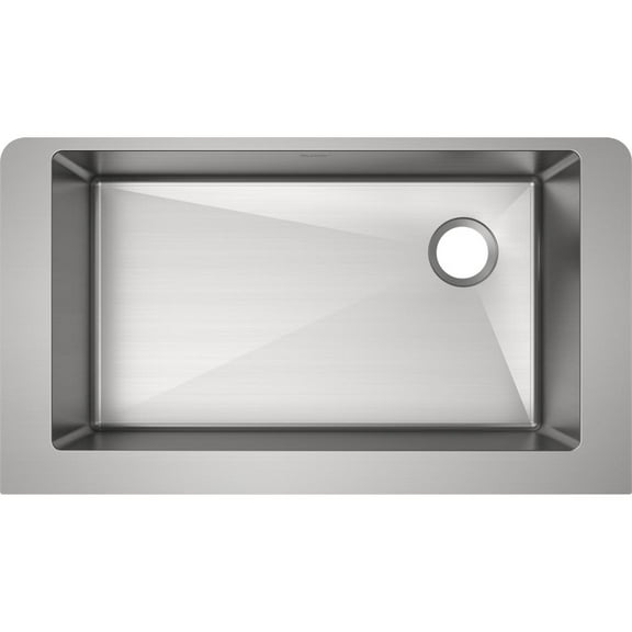 Elkay ECTRUF30179R Crosstown Farmhouse Undermount 31-1/2 in. x 18-1/2 in. Single Basin Kitchen Sink (Steel)