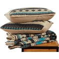 thumbnail image 2 of Chezmoi Collection Prescott 3-Piece Southwestern Multi-Color Teal Quilt Bedspread Set, King, 2 of 5