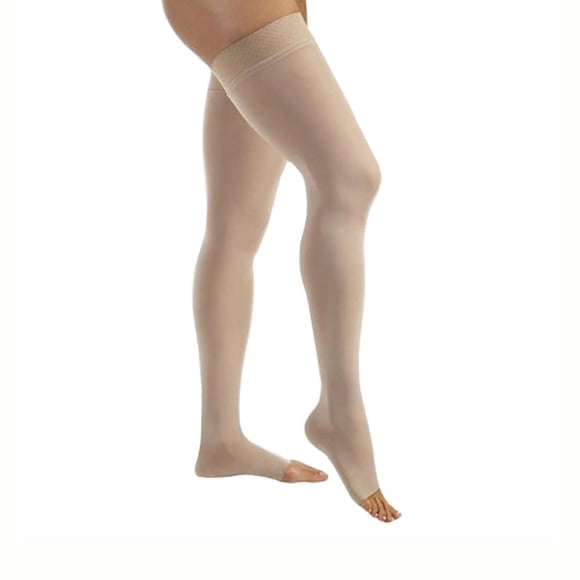 Jobst Relief Open Toe Thigh Highs w/Silicone Dot Band - 20-30 mmHg Beige X-Large 114203