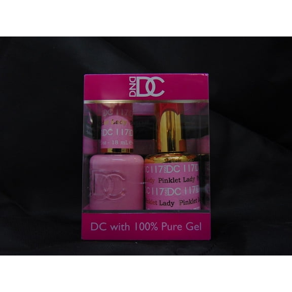 DND - DC Duo Soak off Gel & Matching nail polish, #117 - Pinklet Lady