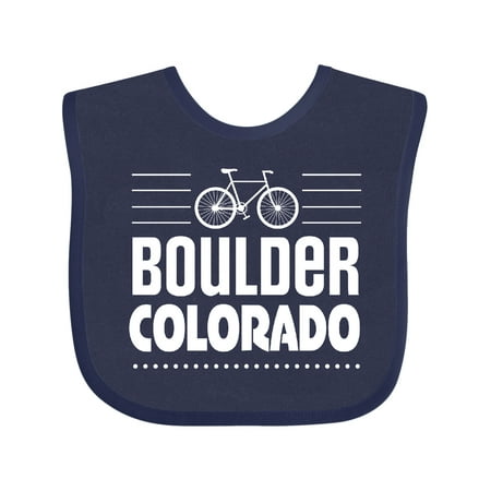 

Inktastic Boulder Colorado Biking Gift Baby Boy or Baby Girl Bib