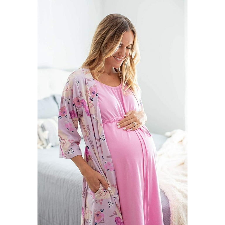 3 in 1 Maternity Labor Delivery Nursing Hospital Birthing Gown Matching Robe Delivery Robe Maternity Robe Maternity Gown Hospital Gown