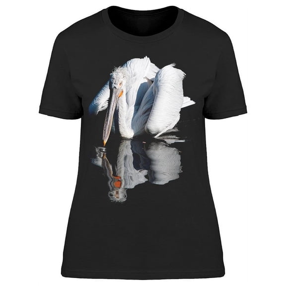 A White Pelican Drinks Water T-Shirt Women -Image by Shutterstock, Female 3X-Large