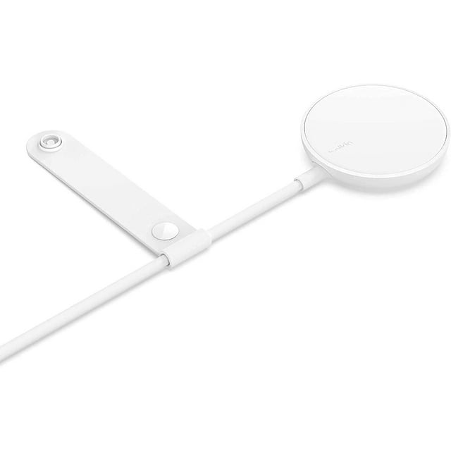Cargador Inalámbrico Magnético Belkin Blanco Compatible con MagSafe y Cable Extra Largo para iPhone