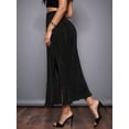 thumbnail image 5 of Women'S Midi Pencil Skirt Side Slit High Waisted Bodycon Casual Long Skirts, 5 of 8