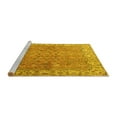 thumbnail image 2 of Ahgly Company Machine Washable Indoor Square Persian Yellow Traditional Area Rugs, 5' Square, 2 of 4