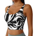 thumbnail image 2 of Easygdp Leopard And Zebra 2 Seamless Sports Bra for Women, High Impact Yoga Exercise Athletic Bras - Available in Various Sizes-, 2 of 8