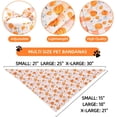 thumbnail image 2 of Fall Dog Bandanas 2PCS-Large, Halloween Thanksgiving Pumpkin and Leaf Bibs Scarf, Reversible Buffalo Plaid Triangle Breed, Puppy Bandanas for Large Medium Girl Boy Dogs Pets Gift, 2 of 6