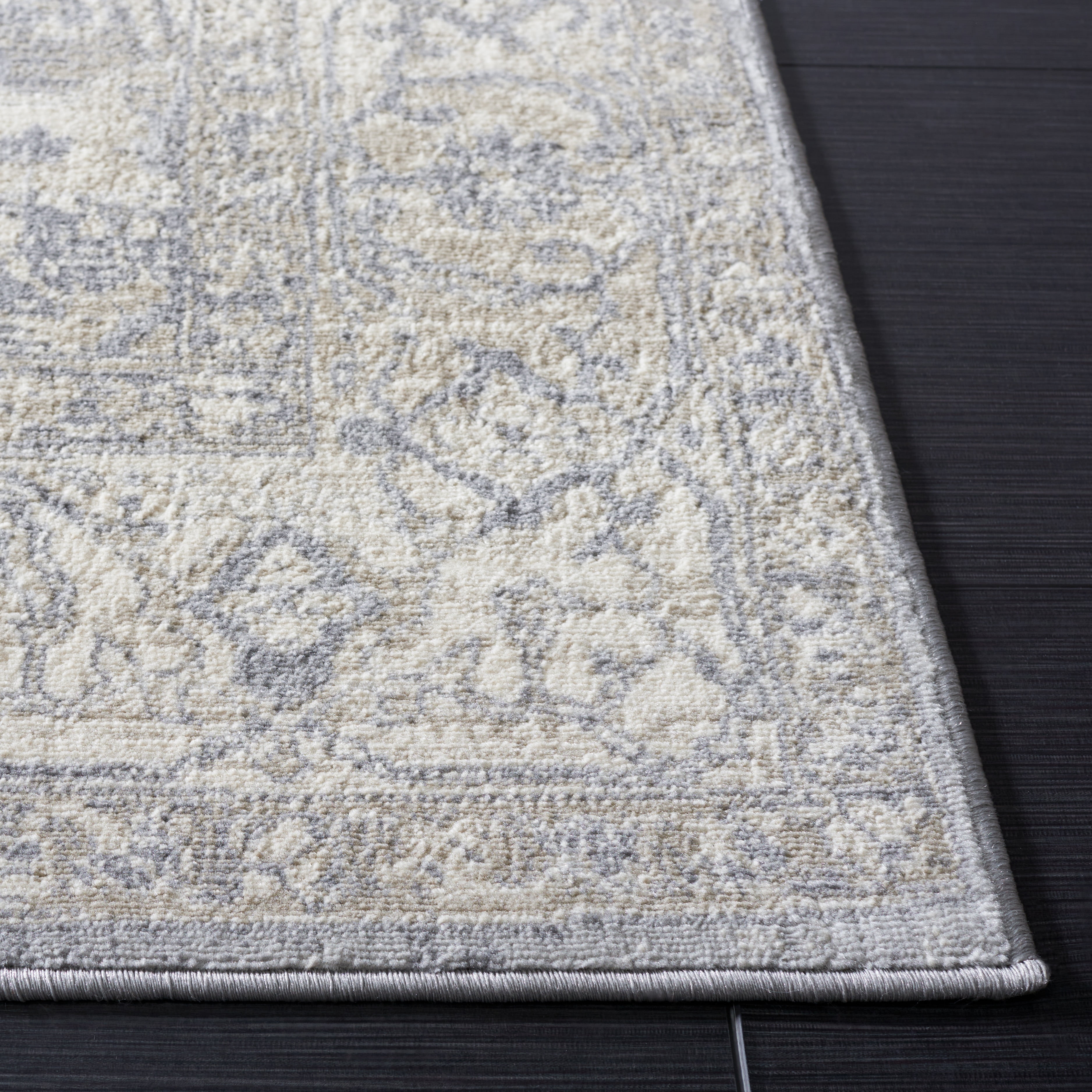 SAFAVIEH Brentwood Dimas Oriental Area Rug, Gray/Beige, 3' x 5'