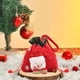 thumbnail image 5 of Bolsas de regalo navideñas con diseños de peluche en 3D - Bolsas reutilizables para guardar tela y regalar en Navidad - Bolsa de tela roja de 23x19 cm, 5 of 6